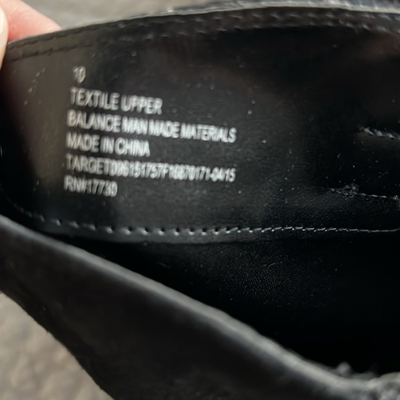 Mossimo faux suede black inside zipper tall boots moto boots Sz 10 - Picture 7 of 7